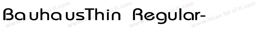 BauhausThin Regular字体转换